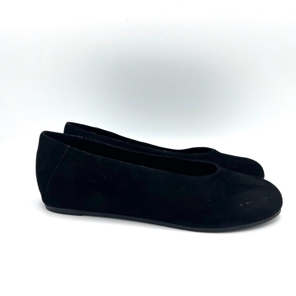Eileen Fisher Una 2 Slip On Flat Hidden Wedge Shoe Black Suede Size 8.5 - Picture 6 of 13